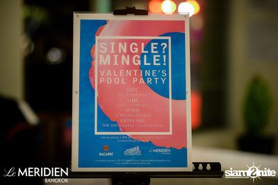 Single? Mingle! Valentine's Pool Party ที่ เลอ เมอริเดียน — photo 67