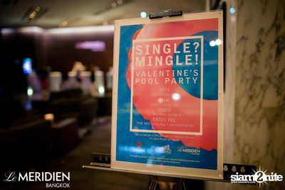 Single? Mingle! Valentine's Pool Party ที่ เลอ เมอริเดียน — photo 86