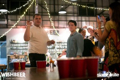 Beer Pong กับ L'olmaia ที่ วิชเบียร์ โฮม บาร์ — photo 8