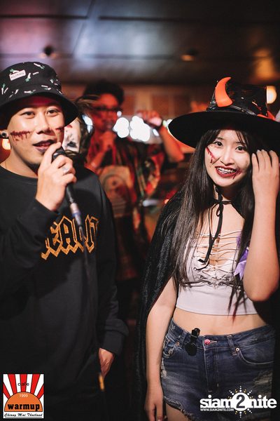 Halloween Night Party กับ Dope Here Here ที่ วอร์ม อัพ คาเฟ่ เชียงใหม่ — photo 106
